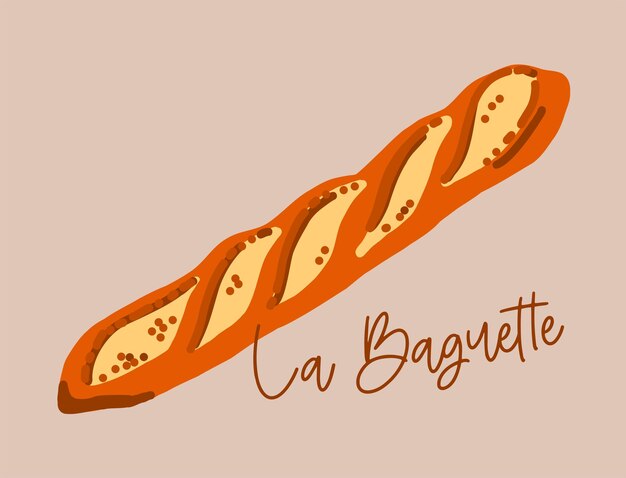 Plik wektorowy baguette francuskie