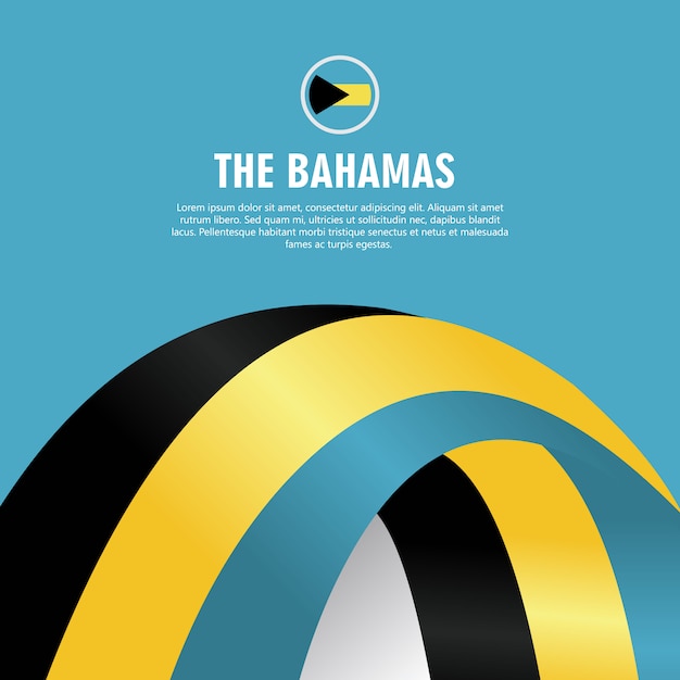 Bahamas Dzień Niepodległości Wektorowa szablonu projekta ilustracja