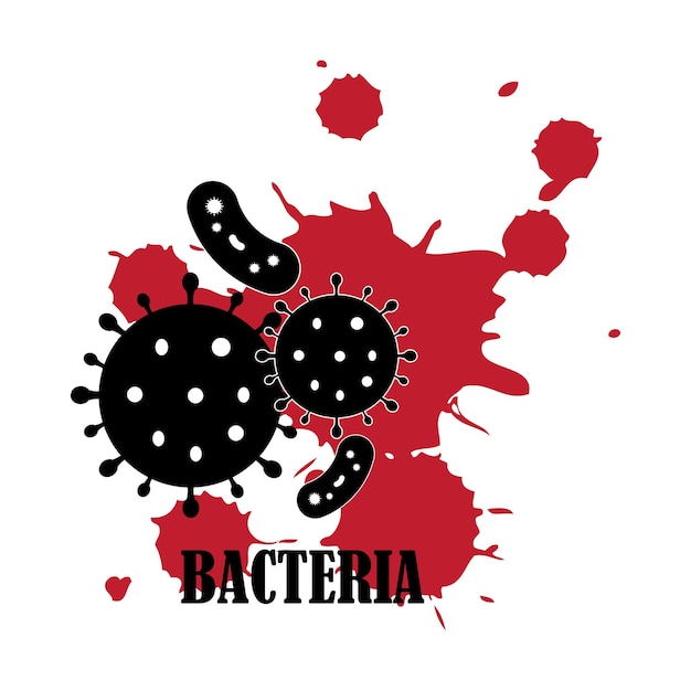 Plik wektorowy bakterie ikona logo wektor szablon projektu