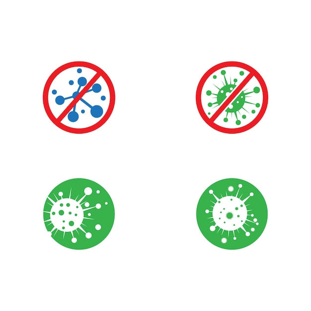 Plik wektorowy bakteryjne logo szablon wektor symbol natury