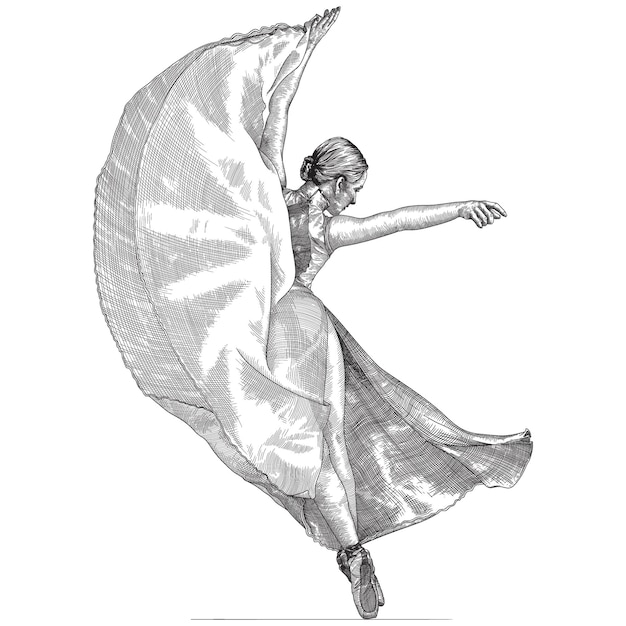 Balerina w sukience