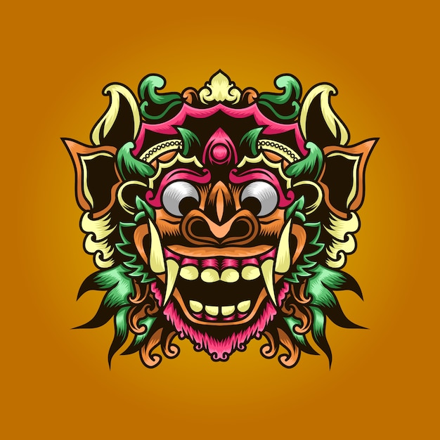 Balijski Barong Ilustracji