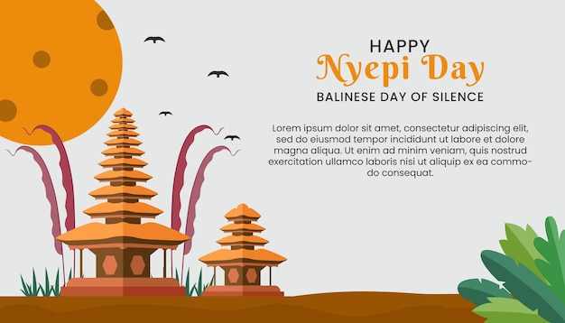 Balijski Dzień Ciszy Happy Nyepi Day