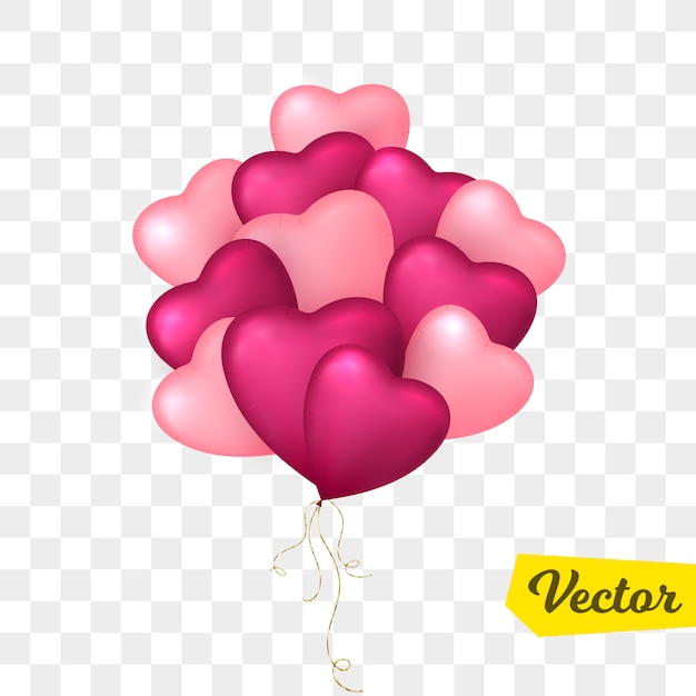 Balon W Kształcie Serca. Walentynki