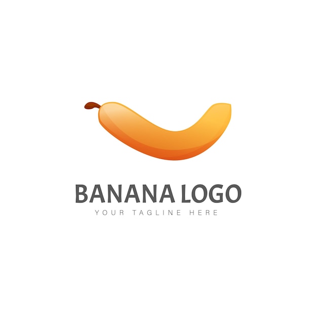 Banan Logo Ikona Ilustracja Projekt