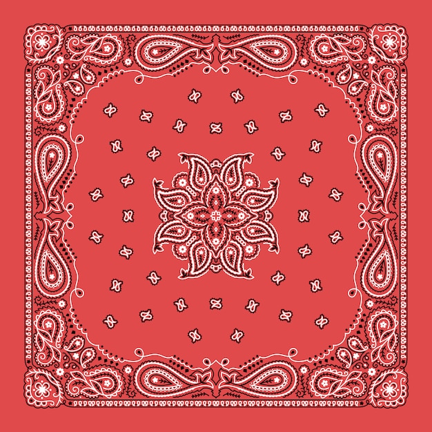 Plik wektorowy bandana paisley ornament pattern classic vintage design