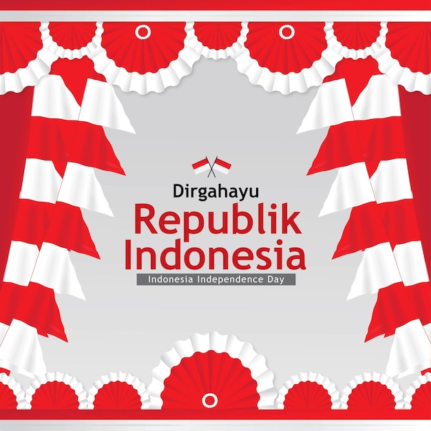 Baner Dzień Niepodległości Indonezji04