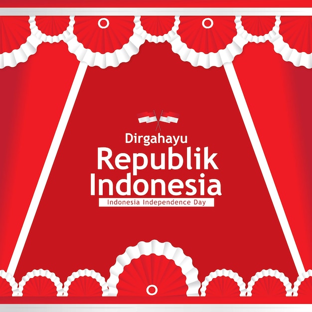 Baner Dzień Niepodległości Indonezji06