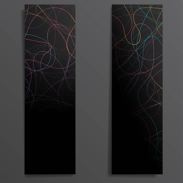 Baner gradientu linii kolorów