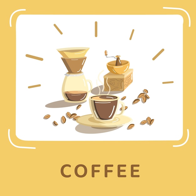 Plik wektorowy baner kawy na światowy dzień kawy