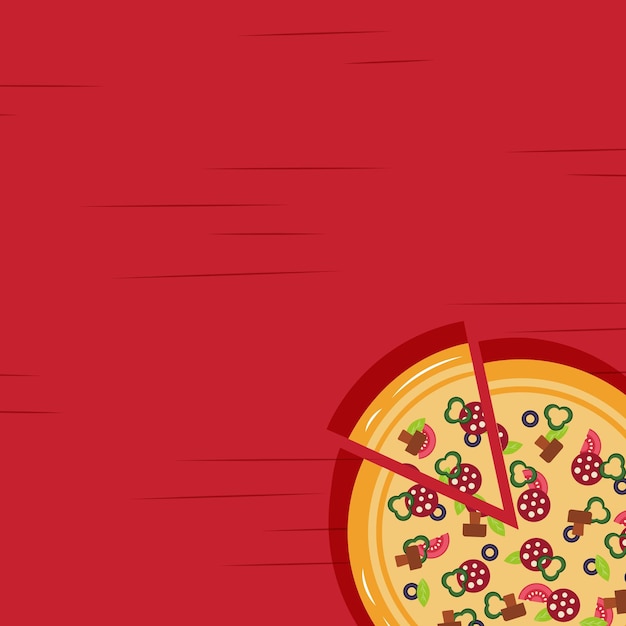 Baner Pizzy Lub Ilustracja Wektora Tła