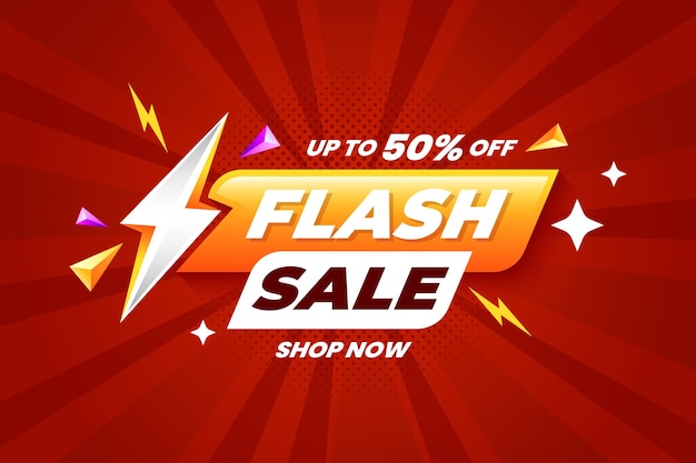 Baner promocyjny zniżki flash sale