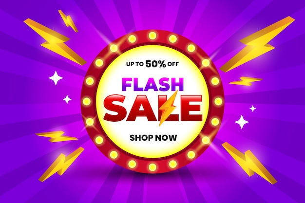 Baner promocyjny zniżki flash sale