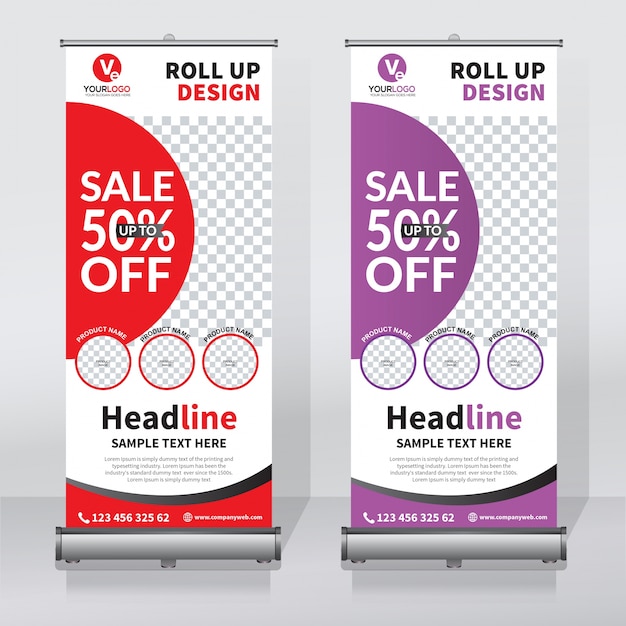 Baner roll up sprzedaży