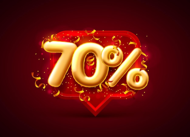 baner sprzedaży 70% zniżki na numery z latającymi monetami