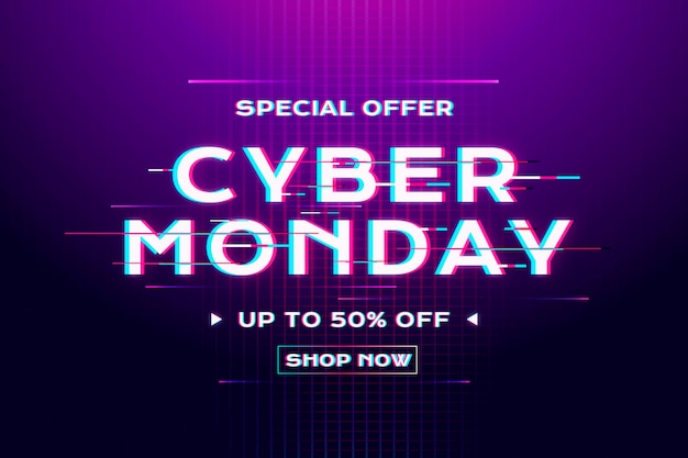 Baner sprzedaży usterki w cyber poniedziałek