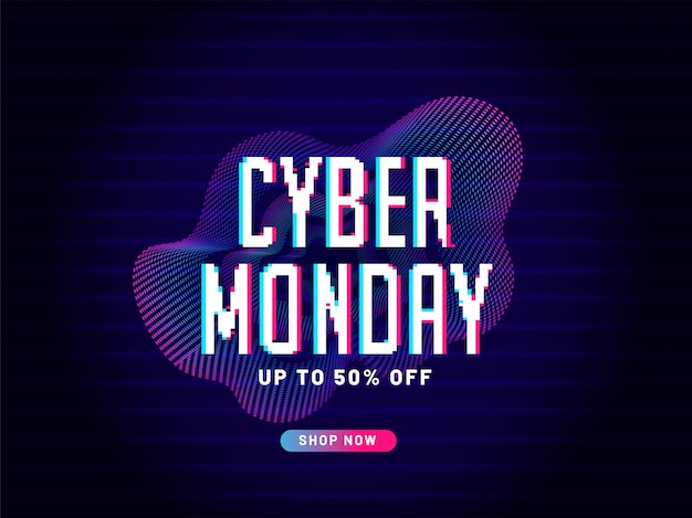 Baner z okazji Cyberponiedzieli z efektem usterki