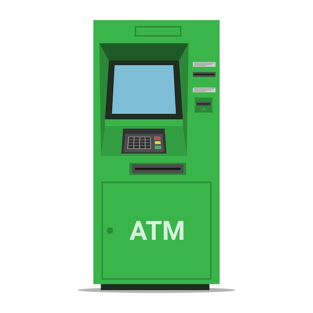 Bankomat Bank terminalu ilustracji wektorowych