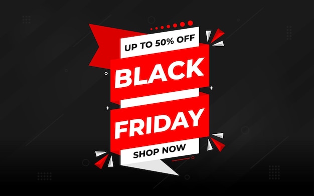 Plik wektorowy banner czarnego piątku specjalny projekt oferty zniżki produkt zniżki festiwalowy projekt banera black friday sale set flat vector ilustracja