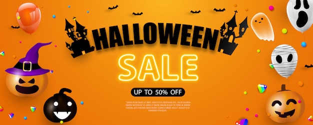 Banner Sprzedaży Halloween