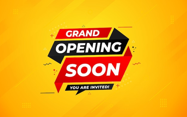 Banner sprzedaży wielkiego otwarcia Szablon banera sprzedaży wielkiej otwarcia dla stron internetowych mediów społecznościowych, marketingu biznesowego i reklamy Wielki otwarcie abstrakcyjny projekt wektorowy Ilustracja