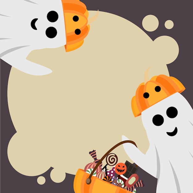 Plik wektorowy banner upiorów halloween