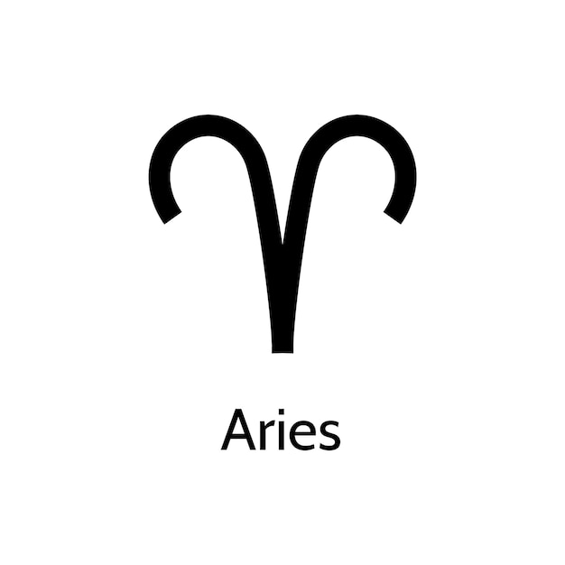 Plik wektorowy baran ikona prosty baran zodiaku logo wektor astrologia ilustracja