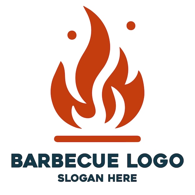 Barbecue Logo Grill Logo Restauracji Grilled Food Logo