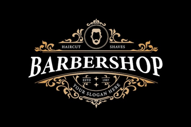 Barbershop Vintage Królewskie Logo
