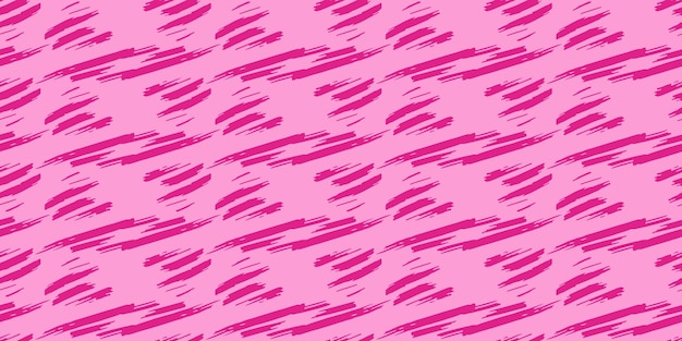 Barbie tło Różowy kształt wzór bez szwu Modny styl Barbiecore Pociągnięcia losowo Szablon dla tekstyliów i tapet Ilustracja wektorowa