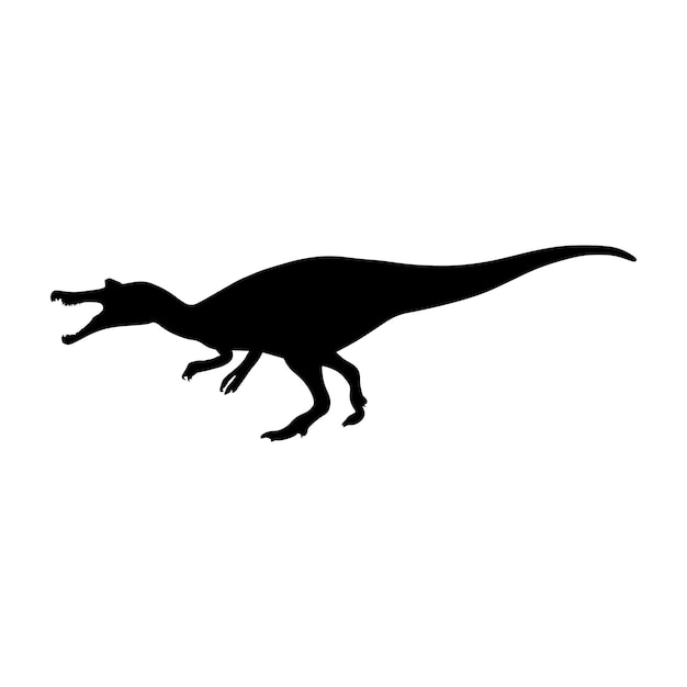 Barionyks Sylwetka Dinozaura Jurajskiego Prehistorycznego Zwierzęcia