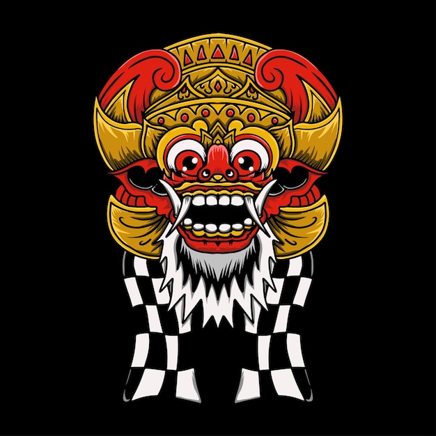 barong balijski indonezja kultura projektowanie grafiki