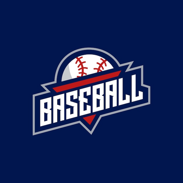 Baseball Esport I Emblemat Logo Sportu