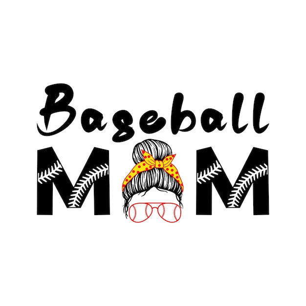 Plik wektorowy baseball mama mama svg mama wektor baseball wektor svg design