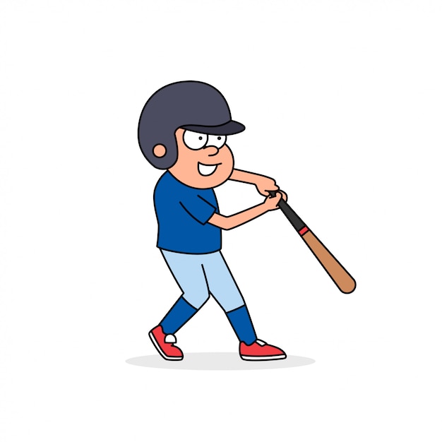 Baseball Retro Cartoon