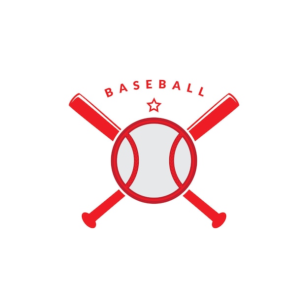 Baseball Softball Team Club Academy Championship Logo Szablon Wektor