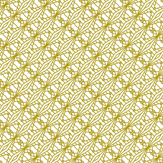Plik wektorowy batik etniczne mandali złoty wzór linii tła