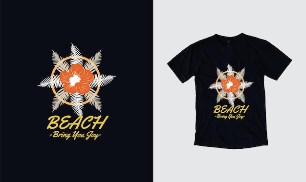 Beach Bring You Joy Stylowy T-shirt I Odzież W Modnym Sezonie Letnim