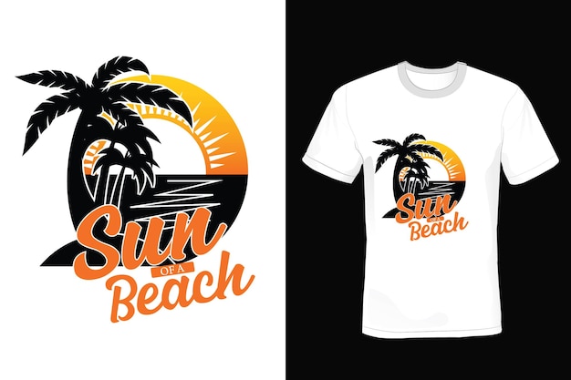 Beach T Shirt Projekt Typografii Vintage Szablon