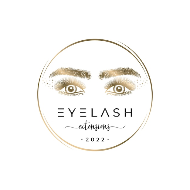 Beauty Eye Lashes Logo Vector Templatepremium Vector