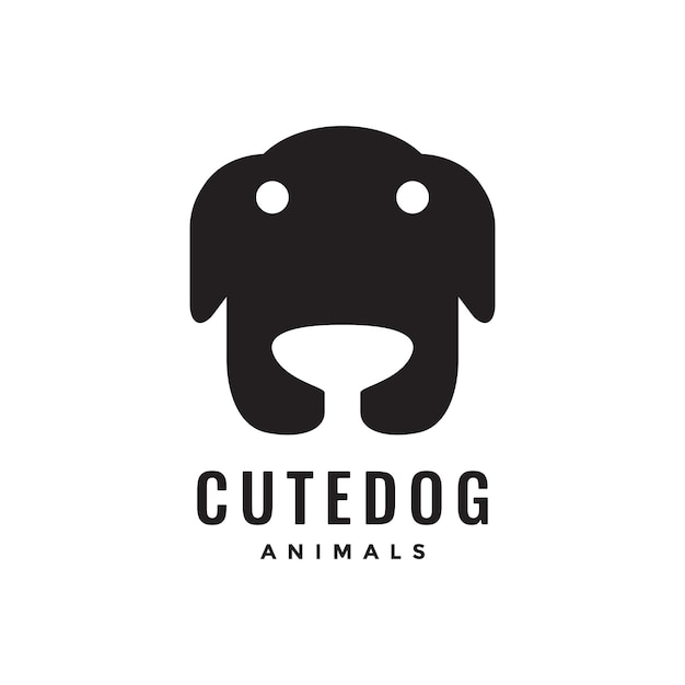 Bedlington Terrier Pies Głowa Maskotka Proste Logo Wektor Ikona Ilustracja