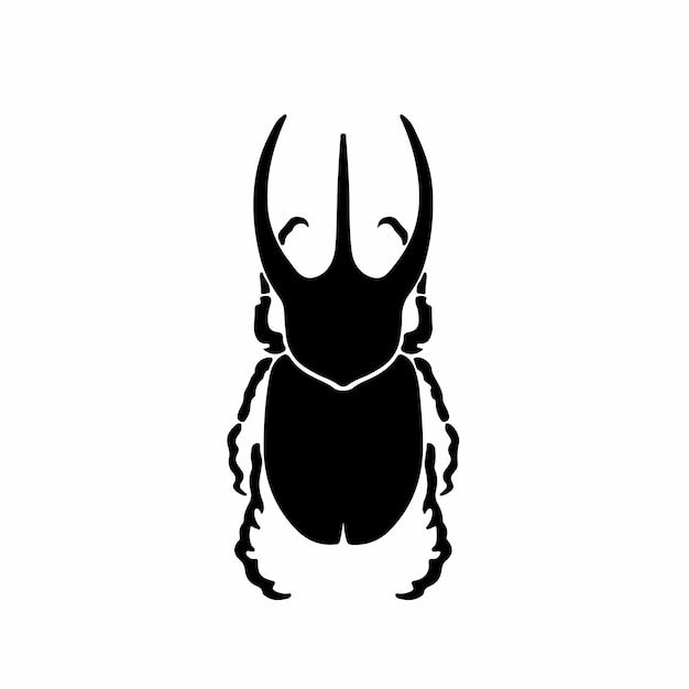 Beetle Logo Symbol Wzornik Projekt Tatuaż Wektor Ilustracja