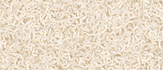 Plik wektorowy beżowy basmati lub jaśminowy niegotowany ryż bez szwu