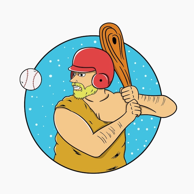 Plik wektorowy bezpłatna ilustracja wektorowa baseballu