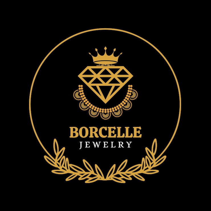 Wektor bezpłatne czarno-złote logo eleganckiej biżuterii