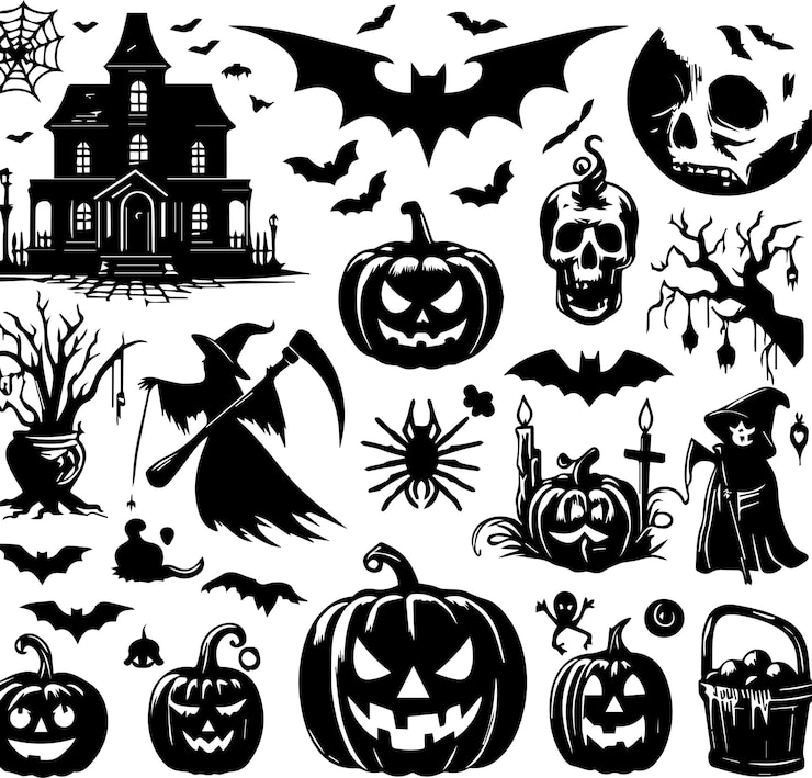 Wektor bezpłatne wektorowe elementy halloween tło