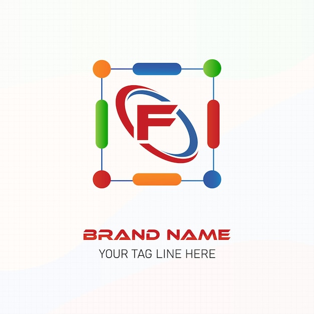 Plik wektorowy bezpłatny wektor litery f duży pakiet logo projektowanie kreatywne nowoczesne logo projektowanie dla twojej firmy