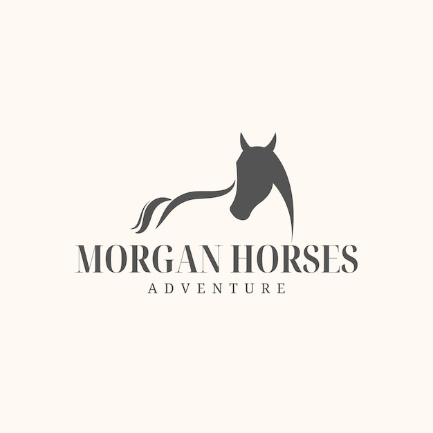 Plik wektorowy bezpłatny wektor morgan horse moda marka sztuka projekt logo