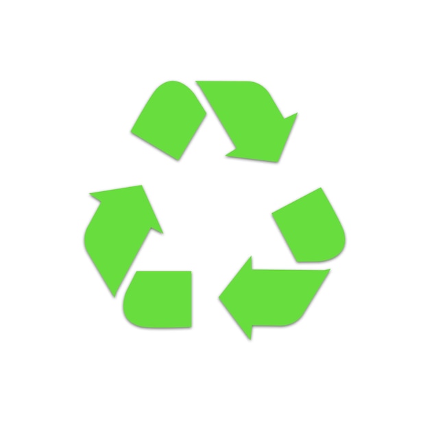Plik wektorowy bezpłatny wektorowy recykling znak płaskiego glifu