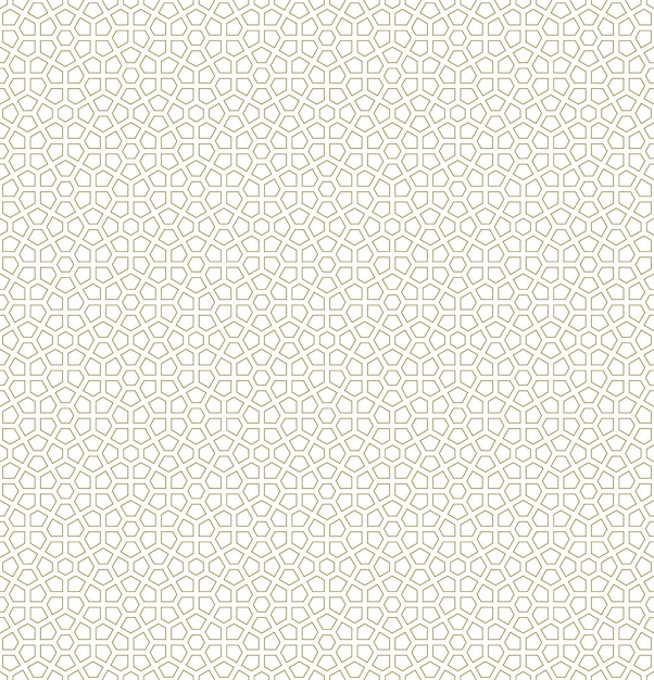 Bezproblemowa arabski ornament geometryczny w kolorze brązowym